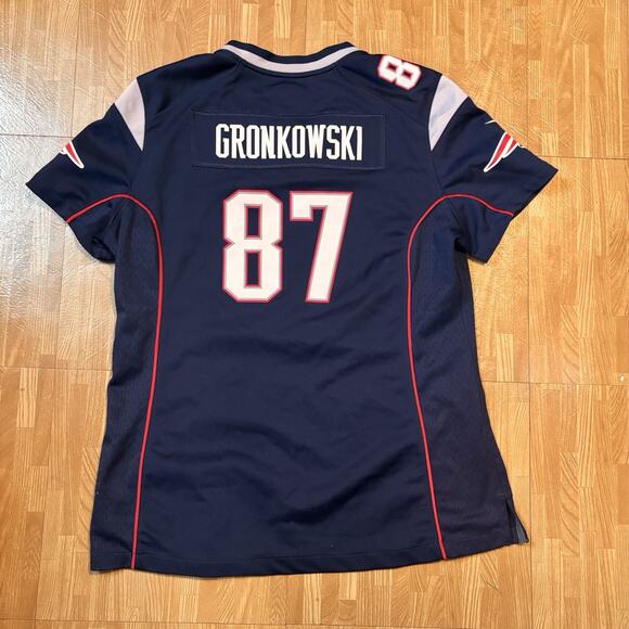 Rob Gronkowski #87 New England Patriots Nike On Field Women’s Jersey Large NFL - Picture 4 of 4